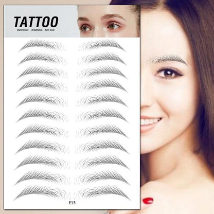 4D Waterproof Eyebrow Tattoo Stickers